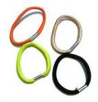 metal-crimped hair elastics