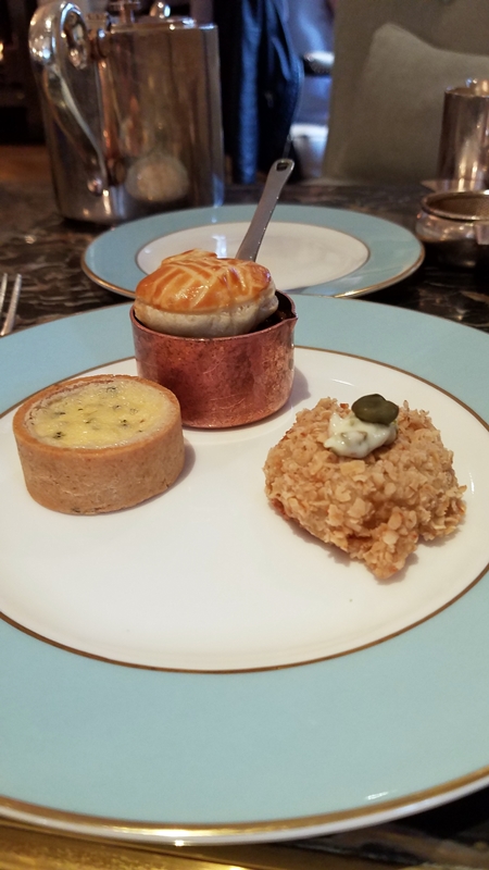 afternoon tea savories on a plate