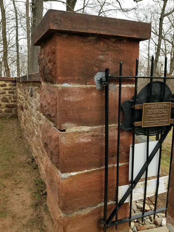 Ball's Bluff National Cemetery gate